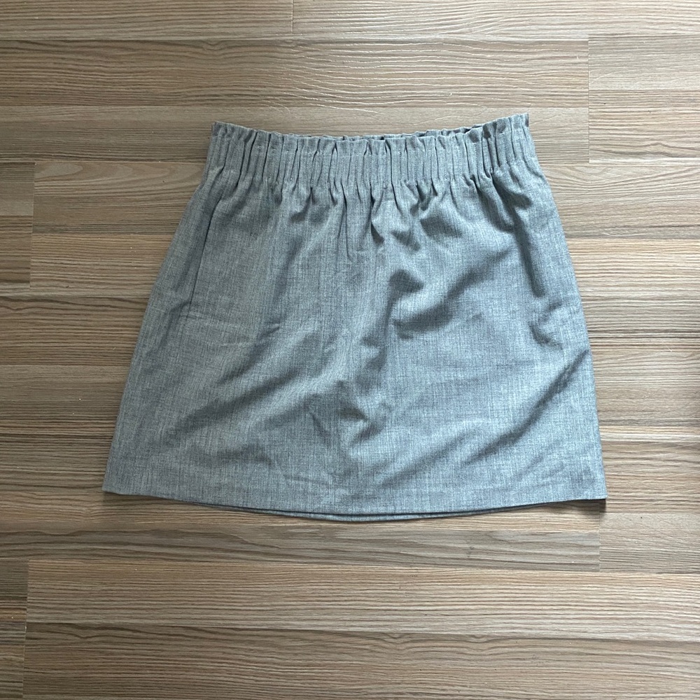 JCREW MERCHANTIAL new with tags gray dress skirt ruffled top